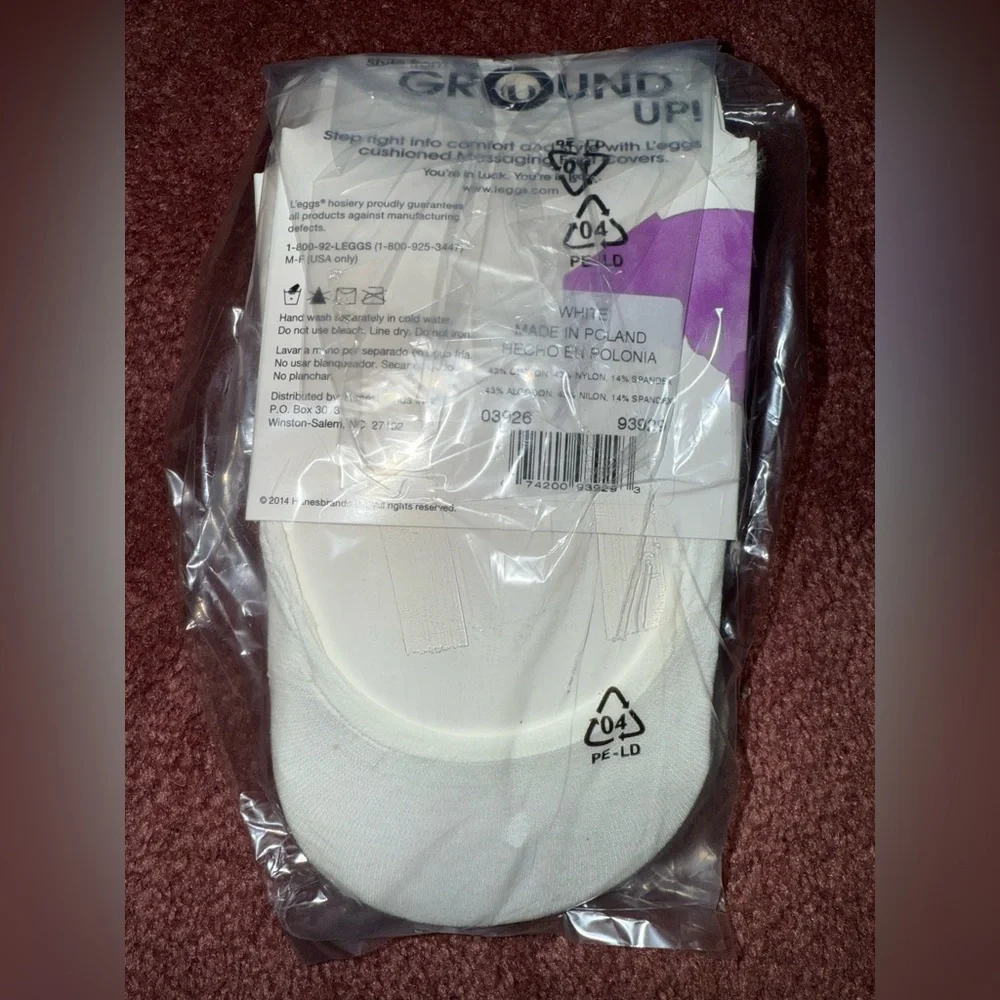 Leggs‎ White Foot Covers 6Pairs - 3 packs!